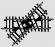 K Track Standard Crossing -- 45 Degrees