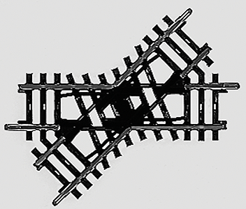 K Track Standard Crossing -- 45 Degrees