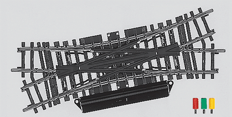 K Track Remote Switch -- Double Slip