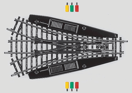 K-Track Remote Turnout -- Three-Way