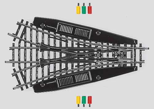 K-Track Remote Turnout -- Three-Way