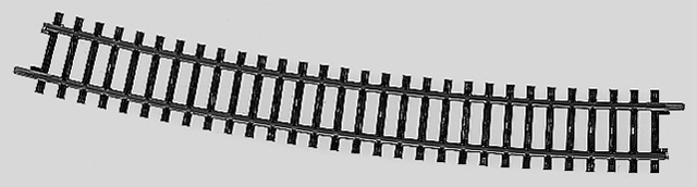 K Track -- 24-3/8" 618.5mm 14 Degree 26' Radius Curve