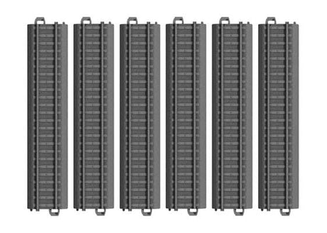Straight Plastic Track - My World -- For Battery-Operated Trains Only pkg(6)