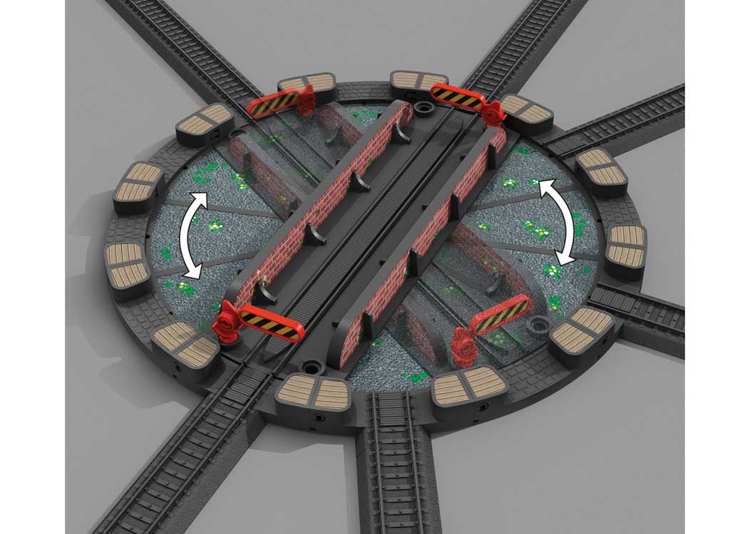Manual Turntable for Battery-Powered Sets - My World -- Snap-Together Kit-3