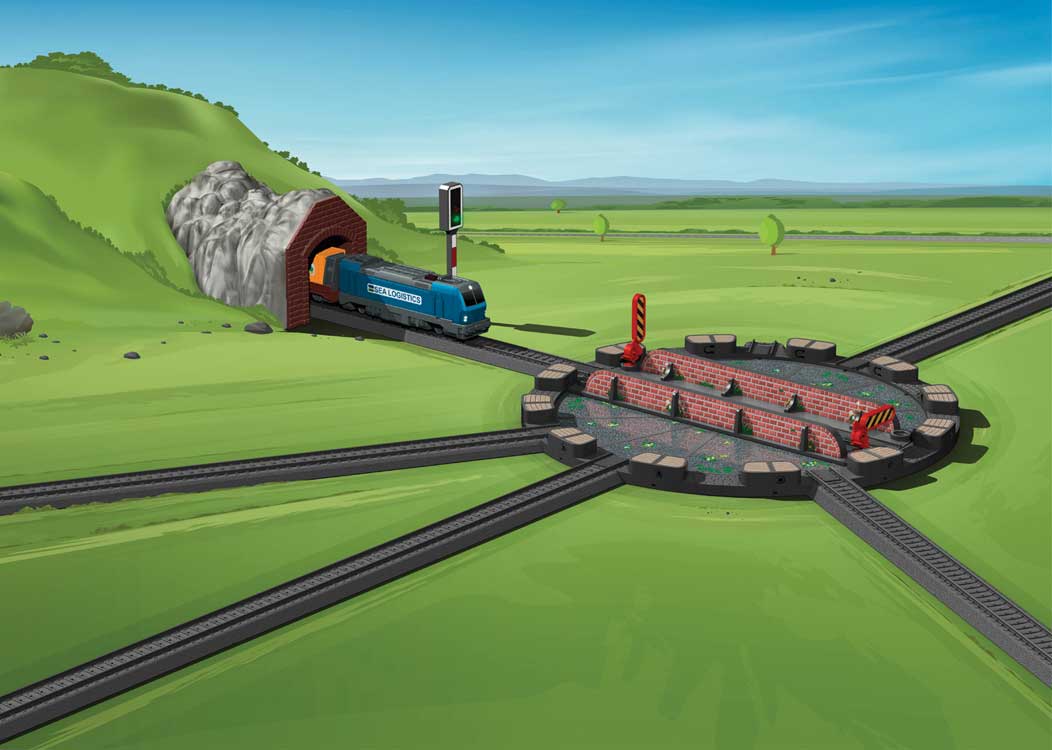 Manual Turntable for Battery-Powered Sets - My World -- Snap-Together Kit-4