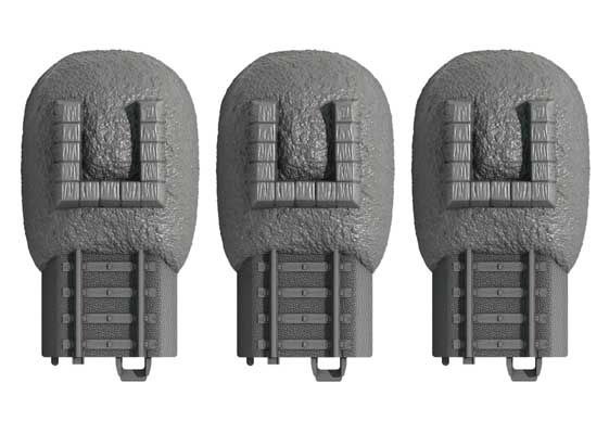 Plastic Track Bumper for My World Battery Sets -- pkg(3)