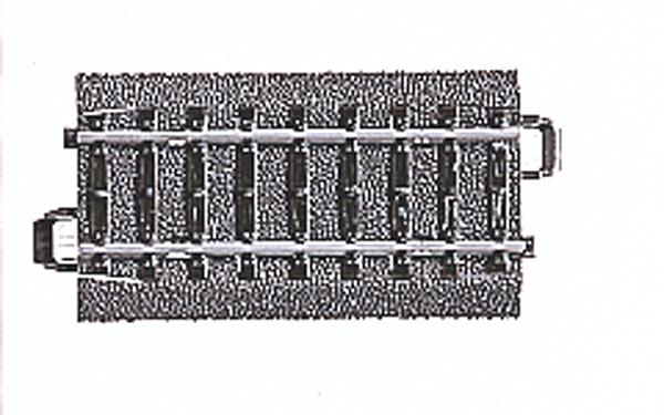 3-Rail C Track -- Straight 2-13/16"  7.14cm