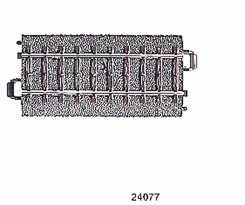 3-Rail C Track -- Straight - 3-3/64"  7.7cm