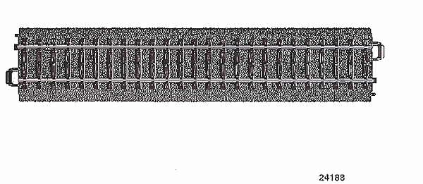 3-Rail Straight C-Track -- 7-13/32"  18.8cm