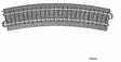 3-Rail C Track -- R2 Curve - 17-1/4"  43.8cm Radius, 24.3-Degree
