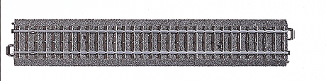 3-Rail C Track -- Straight - 9"  22.9cm