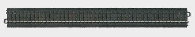 3-Rail C Track -- Straight 14-3/16"  36cm