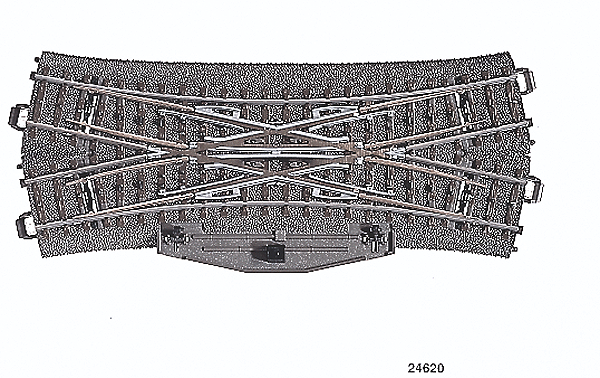 3-Rail Double Slip Electric Turnout C-Track