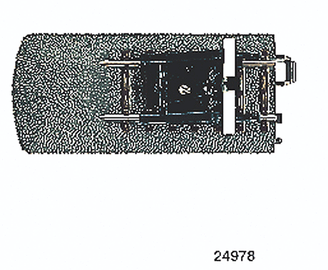 3-Rail C-Track -- Track End w/Bumper & Lantern