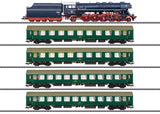 Museum Train-Only Set - 3-Rail - Sound and Digital -- Class 498.1 4-8-2 Albatros, 4 UIC-Y Passenger Cars Czechian Railways CD-1