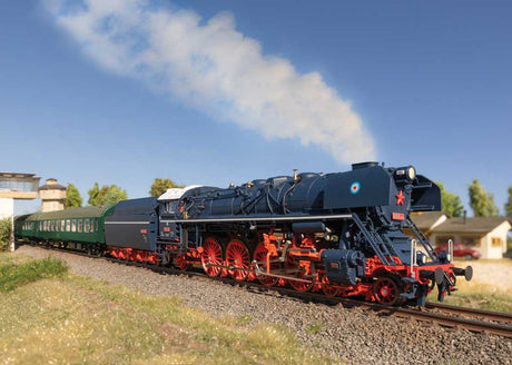 Museum Train-Only Set - 3-Rail - Sound and Digital -- Class 498.1 4-8-2 Albatros, 4 UIC-Y Passenger Cars Czechian Railways CD-3