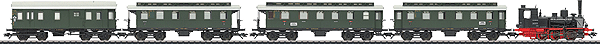 Digital Era IIIa Branch Line Passenger Train -- DB German Federal Railroad