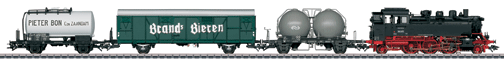 Steam Freight Dutch Museum Train w/Sound (Limited Edition) -- NS Class 64 Loco, Gbs Boxcar, Ucs 383 Spherical Cntnr Car, Zes 810 Tank Car
