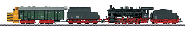 Rotary Snow Plow Steam Train-Only Set - DCC & Sound -- German Federal Railroad DB