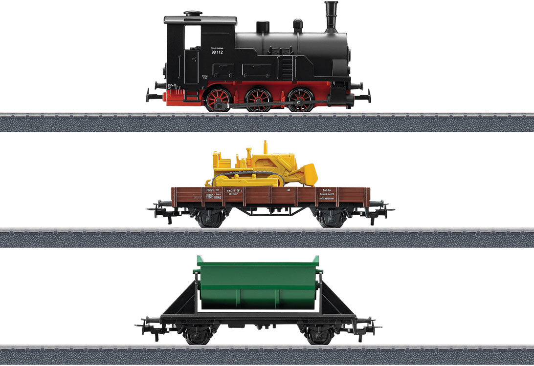 Digital Starter Set - 3-Rail - Digital - Start Up -- 0-6-0T Steam, 2 Cars, Bulldozer Load, C-Track Oval, Controller-2
