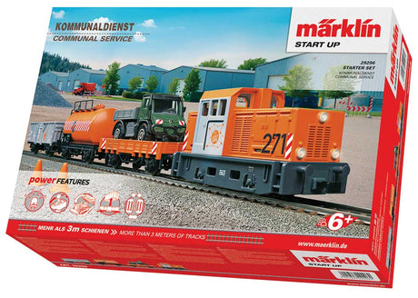 Communal Service Starter Set - 3-Rail - Digital - Start-up -- Class DHG 300 B Diesel, 3 Cars, C-Track Oval w/Spur, Stick Controller-2