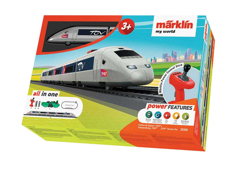 TGV Battery-Operated Starter Set with Plastic Track - My World -- French State Railways SNCF High-Speed Train TGV-1