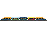 Mouse Train Battery Operated Starter Set - My World -- 5-Car ICE Train, Plastic Track Oval w/Siding, Remote Control-4