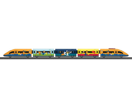 Mouse Train Battery Operated Starter Set - My World -- 5-Car ICE Train, Plastic Track Oval w/Siding, Remote Control-4