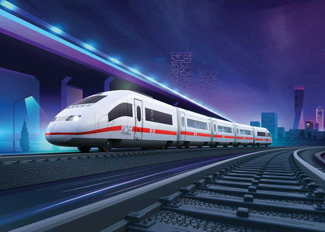 ICE 3 High Speed Train Battery Operated Starter Set - My World -- German Railroad DB AG 5-Car Train, Plastic Track Oval w/Siding, Remote Contr-1