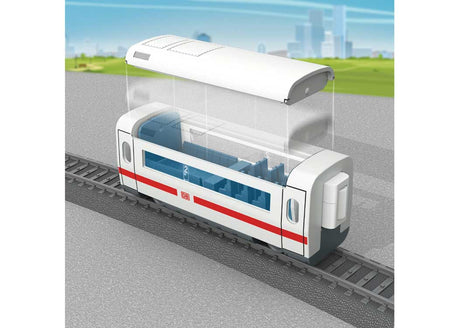 ICE 3 High Speed Train Battery Operated Starter Set - My World -- German Railroad DB AG 5-Car Train, Plastic Track Oval w/Siding, Remote Contr-5