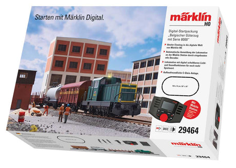 Belgian Freight Train Starter Set - Sound and Digital -- Class 8000 Diesel, 3 Cars, C-Track Oval, Mobile Station-2