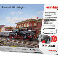 Steam Commuter Train Starter Set - 3-Rail w/Sound & Digital -- German Federal Railroad DB Class 038 4-6-0 & 3  Cars, Track Mobile Station