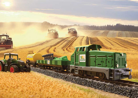 Farming Train Starter Set - 3-Rail - Digital - Start Up -- Henschel DH 240 Diesel, 3-Cars, 51 x 30" Track Layout, Power Control Stick-4