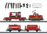 Fire Department Starter Set - 3-Rail - Sound and Digital - Start Up -- Henschel EA 500 Electric, 3-Cars, Fire Truck Load, C-Track Oval with Siding-1
