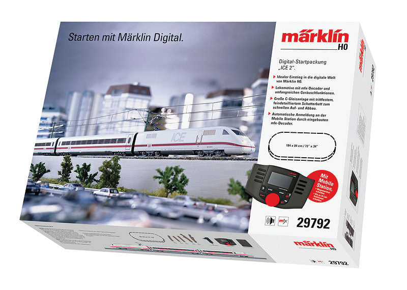 ICE 2 Starter Set - 3-Rail w/Sound & Digital 120V -- German Railroad DB AG Class 402 InterCity Express-2