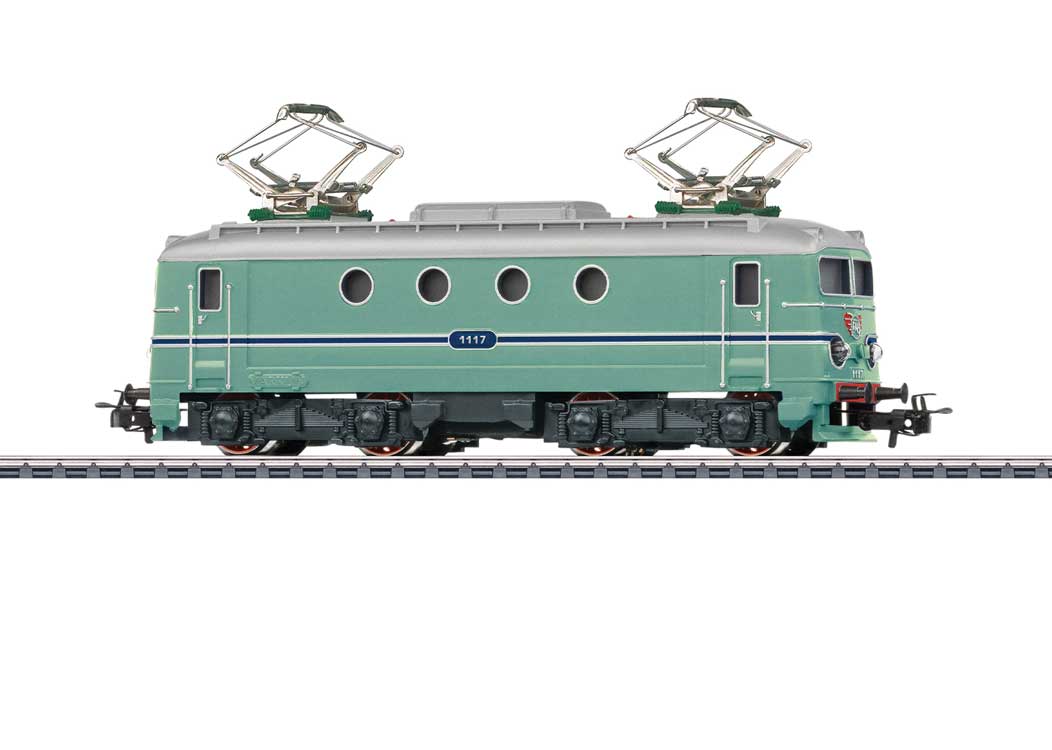 Class 1100 Diesel - 3-Rail -  Digital -- Dutch State Railways NSR #1117 (Era III 1950-1954, turquoise, silver)