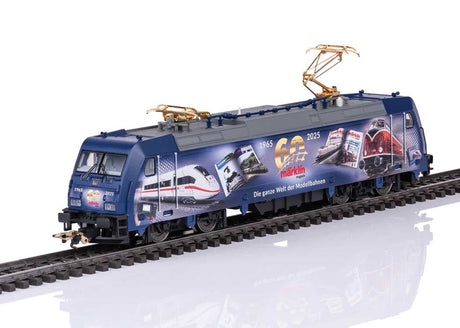 Bombardier TRAXX Class 185.2 Electric - 3-Rail - Sound and Digital -- Marklin Magazine 60th Anniversary (blue, gray)-1