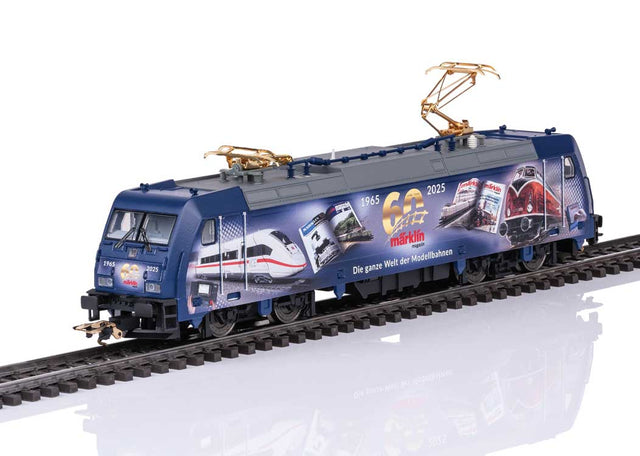 Bombardier TRAXX Class 185.2 Electric - 3-Rail - Sound and Digital -- Marklin Magazine 60th Anniversary (blue, gray)-1