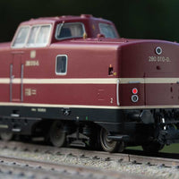Class 280 Diesel-Hydraulic - 3-Rail - Sound and Digital -- German Federal Railroad DB (Era IV 1970s, red, black, ivory)