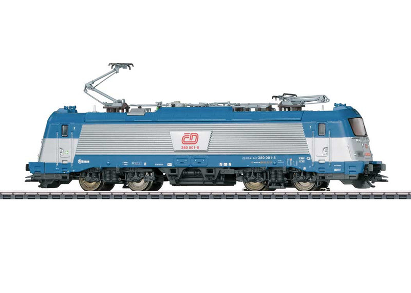 Skoda Type 109 E Class 380 Electric - 3-Rail - Sound and Digital -- Czech State Railroad CD 380 001-8 (Era VI silver, blue, red)