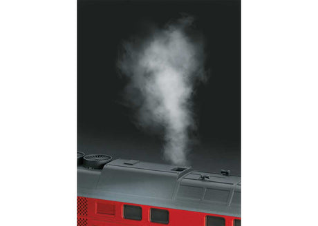 Class 132 Ludmilla Diesel with Smoke - 3-Rail - Sound and Digital -- German State Railroad DR #132 457-3 (Era IV 1990 (red, gray, white)-5