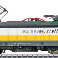 Bombardier Traxx AC 3 LM Electric - 3-Rail - Sound and Digital -- Swiss Rail Traffic 487 001 (Era IV, oxide, yellow)
