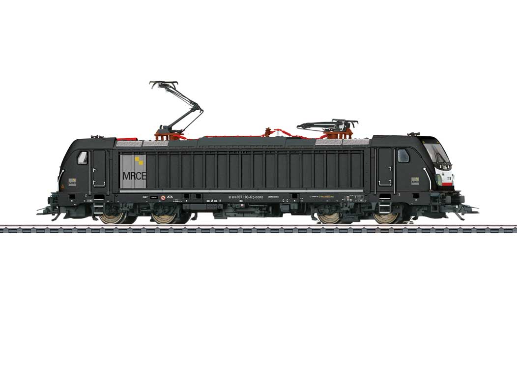 Bombardier Traxx AC 3 Class 187 No Flex Panel - 3-Rail - Sound, Digital -- MRCE #187 108-6 (Era VI 2022, black, gray)