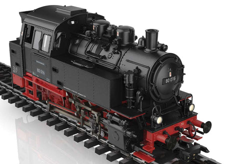 Class 80 0-6-0T - 3-Rail - Sound and Digital -- German Federal Railroad DB #80 016 (Era VI 1953, black, red)-2