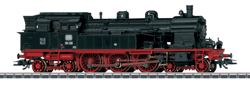 Class 78 4-6-4T - 3-Rail w/Sound & Digital -- German Federal Railroad DB (Era III 1962, black, red)