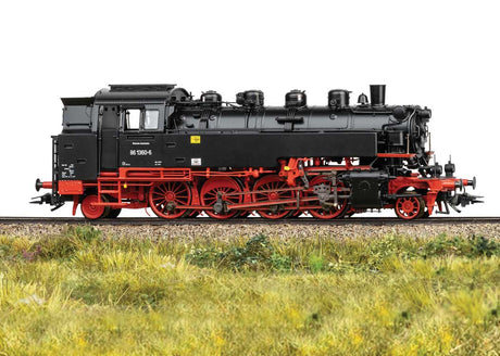 Class 86 2-8-2T - 3-Rail - Sound and Digital -- German State Railroad DR (Era IV 1973, black, red)-1