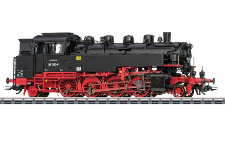 Class 86 2-8-2T - 3-Rail - Sound and Digital -- German State Railroad DR (Era IV 1973, black, red)-2