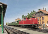 Class V 100.20 Diesel - 3-Rail - Sound and Digital -- German Federal Railroad DB #V 100 2209 (Era III 1965, red, gray)-2