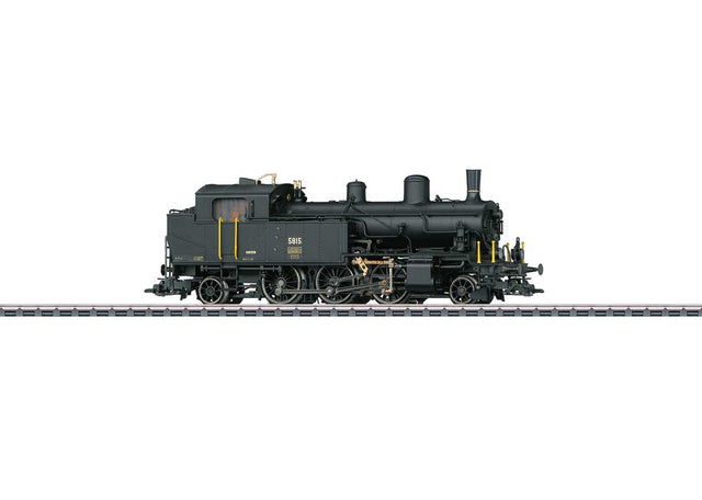 Class Eb 3/5 2-6-2T - 3-Rail - Sound & Digital -- Swiss Federal Railways SBB #5815 (Era III 1950s, black)-1
