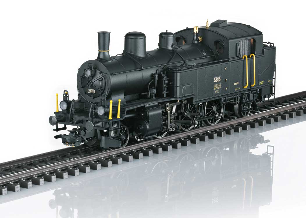 Class Eb 3/5 2-6-2T - 3-Rail - Sound & Digital -- Swiss Federal Railways SBB #5815 (Era III 1950s, black)-2